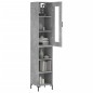 Highboard Betongrau 34,5x34x180 cm Holzwerkstoff Highboard Betongrau 34,5x34x180 cm Holzwerkstoff