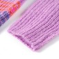 Kinderpullover mit Streifen Gestrickt Lila und Rosa 92 Kinderpullover mit Streifen Gestrickt Lila und Rosa 92
