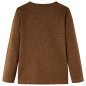 Kinder-Langarmshirt Cognac Melange 116 Kinder-Langarmshirt Cognac Melange 116
