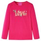 Kinder-Langarmshirt Knallrosa 140 Kinder-Langarmshirt Knallrosa 140