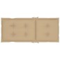 Gartenstühle 6 Stk. mit Beigen Kissen Massivholz Teak Gartenstühle 6 Stk. mit Beigen Kissen Massivholz Teak