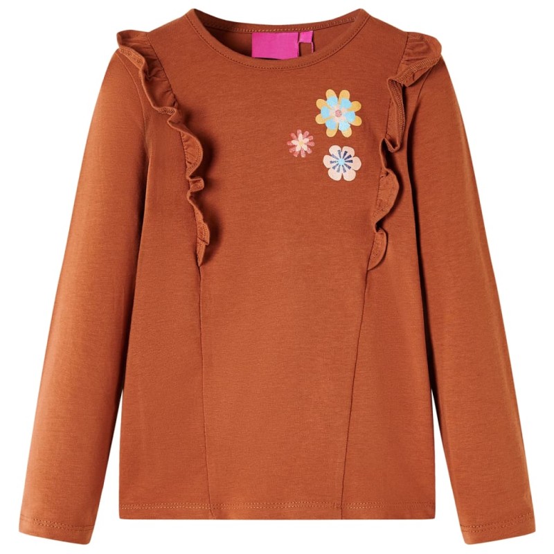 Kinder-Langarmshirt Cognac 116 Kinder-Langarmshirt Cognac 116