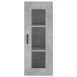 Highboard Betongrau 34,5x34x180 cm Holzwerkstoff Highboard Betongrau 34,5x34x180 cm Holzwerkstoff