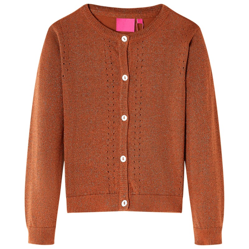 Kinder-Strickjacke Cognac 104 Kinder-Strickjacke Cognac 104