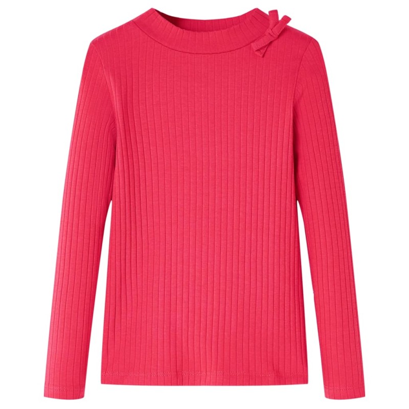Kinder-Langarmshirt Knallrosa 116 Kinder-Langarmshirt Knallrosa 116