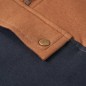 Kinder-Kapuzenpullover mit Halbem Reißverschluss Anthrazit Cognac 128 Kinder-Kapuzenpullover mit Halbem Reißverschluss Anthrazit Cognac 128