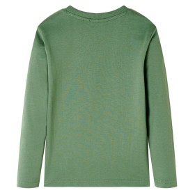 Kinder-Langarmshirt Helles Khaki 104