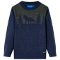Kinderpullover Gestrickt Marineblau 140 Kinderpullover Gestrickt Marineblau 140
