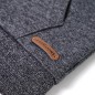 Kinder-Kapuzenpullover mit Reißverschluss Grau Melange 116 Kinder-Kapuzenpullover mit Reißverschluss Grau Melange 116
