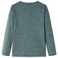 Kinder-Langarmshirt Dunkelgrün Melange 104 Kinder-Langarmshirt Dunkelgrün Melange 104