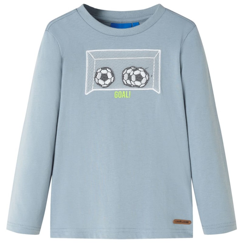Kinder-Langarmshirt Hellblau 116 Kinder-Langarmshirt Hellblau 116