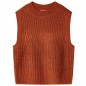 Kinder-Pulloverweste Gestrickt Cognac 140 Kinder-Pulloverweste Gestrickt Cognac 140