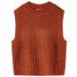 Kinder-Pulloverweste Gestrickt Cognac 116 Kinder-Pulloverweste Gestrickt Cognac 116
