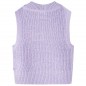 Kinder-Pulloverweste Gestrickt Helllila 140 Kinder-Pulloverweste Gestrickt Helllila 140