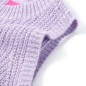 Kinder-Pulloverweste Gestrickt Helllila 140 Kinder-Pulloverweste Gestrickt Helllila 140