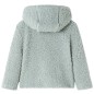 Kinder-Kapuzenjacke Teddy-Kunstpelz Minzgrün 104 Kinder-Kapuzenjacke Teddy-Kunstpelz Minzgrün 104