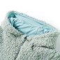 Kinder-Kapuzenjacke Teddy-Kunstpelz Minzgrün 104 Kinder-Kapuzenjacke Teddy-Kunstpelz Minzgrün 104