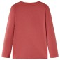 Kinder-Langarmshirt Dunkelrot 92 Kinder-Langarmshirt Dunkelrot 92