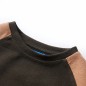 Kinder-Sweatshirt Dunkles Khaki und Kamelbraun 104 Kinder-Sweatshirt Dunkles Khaki und Kamelbraun 104