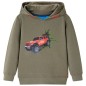 Kinder-Kapuzenpullover Khaki 116 Kinder-Kapuzenpullover Khaki 116