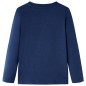 Kinder-Langarmshirt Marineblau Melange 140 Kinder-Langarmshirt Marineblau Melange 140