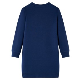Kinder-Pulloverkleid Marineblau 92