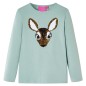 Kinder-Langarmshirt Minzgrün 140 Kinder-Langarmshirt Minzgrün 140