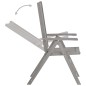 Verstellbare Gartenstühle 6 Stk. Grau Massivholz Akazie Verstellbare Gartenstühle 6 Stk. Grau Massivholz Akazie