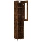 Highboard Räuchereiche 34,5x34x180 cm Holzwerkstoff Highboard Räuchereiche 34,5x34x180 cm Holzwerkstoff