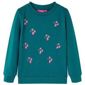 Kinder-Sweatshirt Dunkelgrün 116