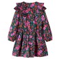 Kinderkleid mit Langen Ärmeln Knallrosa 140 Kinderkleid mit Langen Ärmeln Knallrosa 140