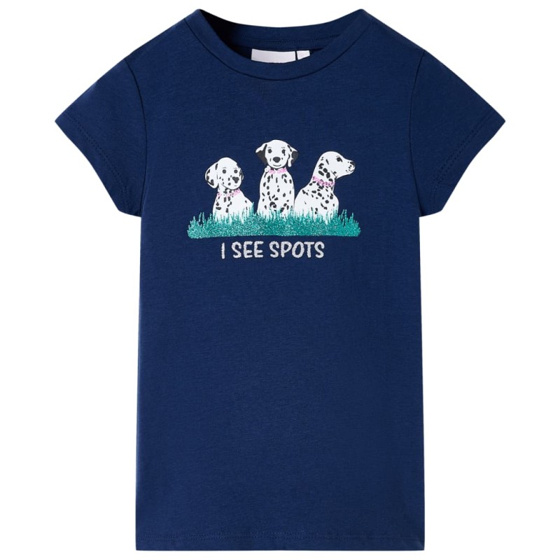 Kinder-T-Shirt Marineblau 128 Kinder-T-Shirt Marineblau 128