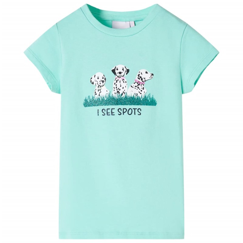 Kinder-T-Shirt Helles Minzgrün 140 Kinder-T-Shirt Helles Minzgrün 140