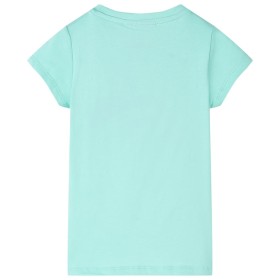 Kinder-T-Shirt Helles Minzgrün 140