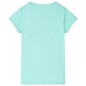 Kinder-T-Shirt Helles Minzgrün 140 Kinder-T-Shirt Helles Minzgrün 140