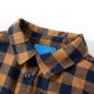 Kinderhemd Karomuster Cognac und Blau 128 Kinderhemd Karomuster Cognac und Blau 128
