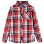Kinderhemd Karomuster Rot und Marineblau 128 Kinderhemd Karomuster Rot und Marineblau 128