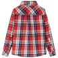 Kinderhemd Karomuster Rot und Marineblau 128 Kinderhemd Karomuster Rot und Marineblau 128