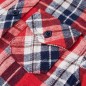 Kinderhemd Karomuster Rot und Marineblau 128 Kinderhemd Karomuster Rot und Marineblau 128