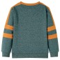 Kinder-Sweatshirt Dunkelgrün Melange 116 Kinder-Sweatshirt Dunkelgrün Melange 116