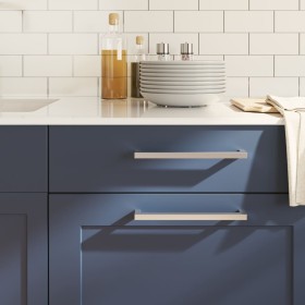 vidaXL Möbelgriffe 5 Stk. Silbern 224 mm Edelstahl