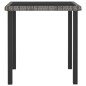 5-tlg. Garten-Essgruppe Poly Rattan Grau 5-tlg. Garten-Essgruppe Poly Rattan Grau