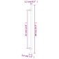 vidaXL Möbelgriffe 20 Stk. Silbern 320 mm Edelstahl vidaXL Möbelgriffe 20 Stk. Silbern 320 mm Edelstahl