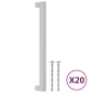 vidaXL Möbelgriffe 20 Stk. Silbern 224 mm Edelstahl vidaXL Möbelgriffe 20 Stk. Silbern 224 mm Edelstahl