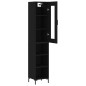 vidaXL Highboard Schwarz 34,5x34x180 cm Holzwerkstoff vidaXL Highboard Schwarz 34,5x34x180 cm Holzwerkstoff