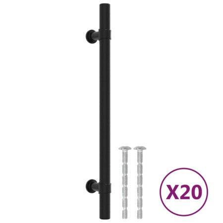 vidaXL Möbelgriffe 20 Stk. Schwarz 160 mm Edelstahl