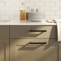 vidaXL Möbelgriffe 20 Stk. Schwarz 160 mm Edelstahl vidaXL Möbelgriffe 20 Stk. Schwarz 160 mm Edelstahl