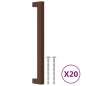 vidaXL Möbelgriffe 20 Stk. Bronzen 192 mm Edelstahl vidaXL Möbelgriffe 20 Stk. Bronzen 192 mm Edelstahl