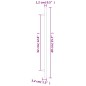 vidaXL Möbelgriffe 10 Stk. Silbern 320 mm Edelstahl vidaXL Möbelgriffe 10 Stk. Silbern 320 mm Edelstahl
