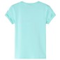 Kinder-T-Shirt Helles Minzgrün 140 Kinder-T-Shirt Helles Minzgrün 140